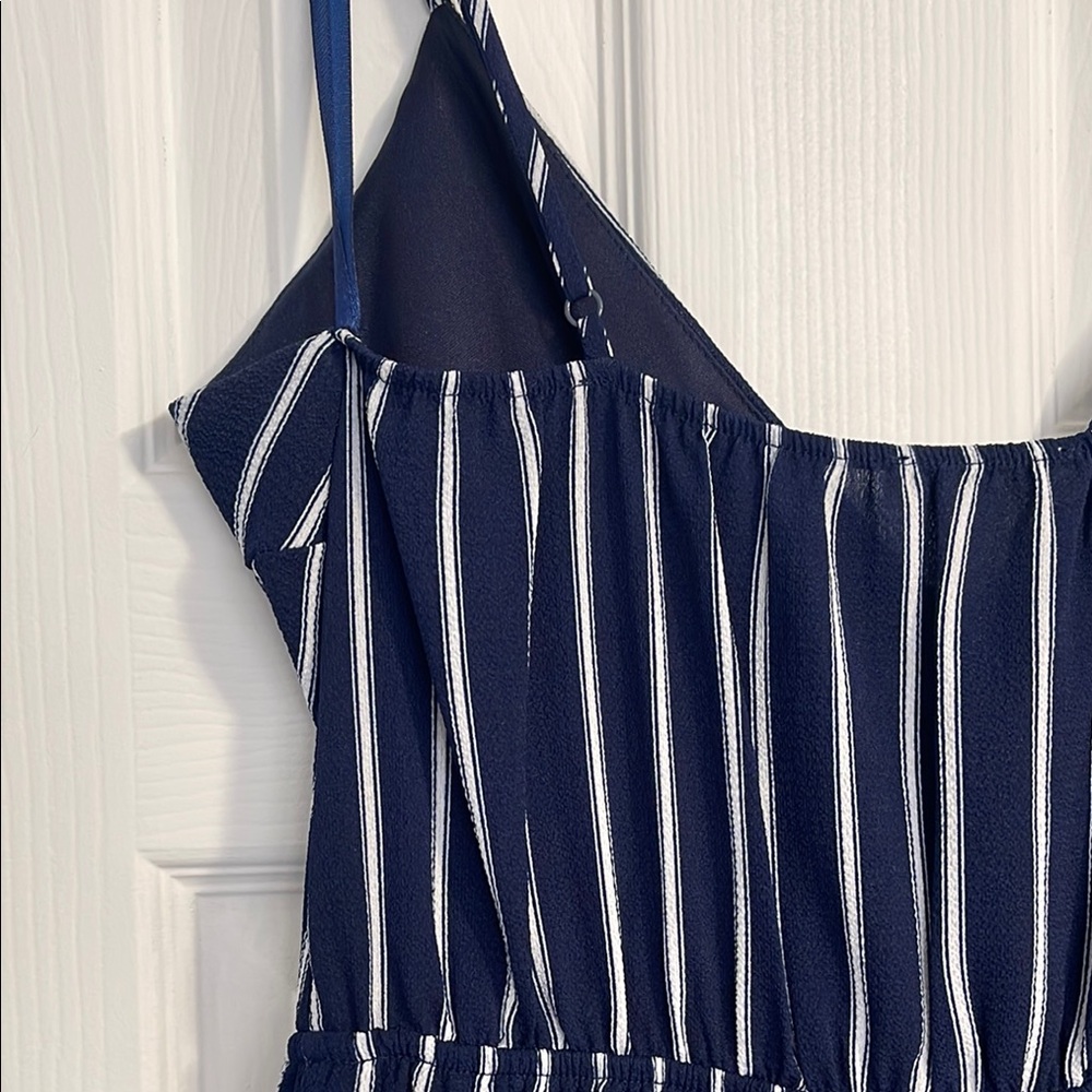 Monteau Blue and White Mini Dress - Picture 6 of 8